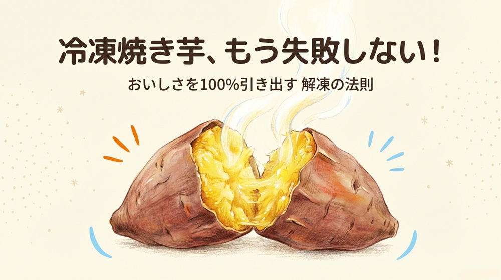 冷凍焼き芋の解凍方法|失敗しない温め方とおいしく食べるコツ