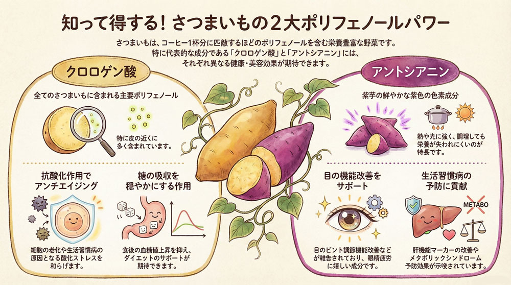 さつまいものポリフェノールの効果とは？