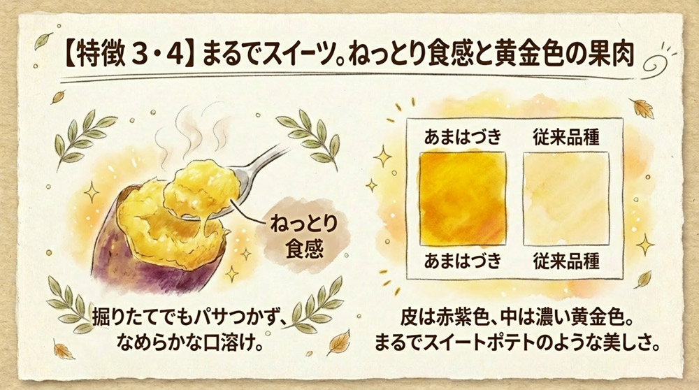 【特徴3】ねっとりとした食感