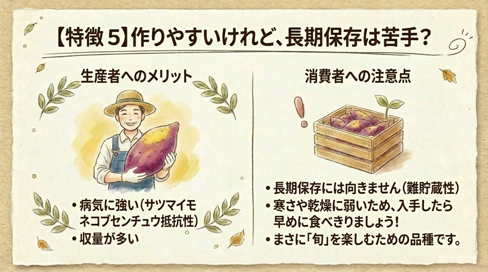 【特徴5】育てやすさ