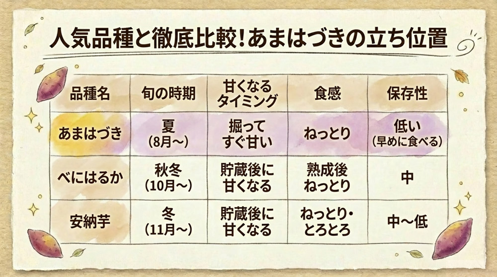 人気品種との比較