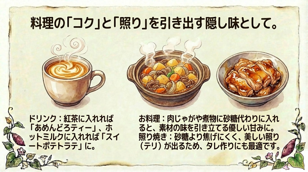 飲み物に入れて