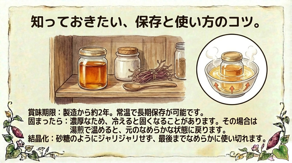 あめんどろの保存のコツ