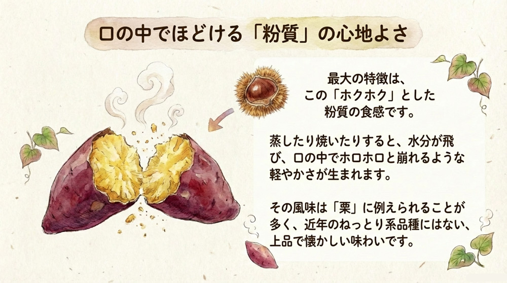 栗のような上品な風味