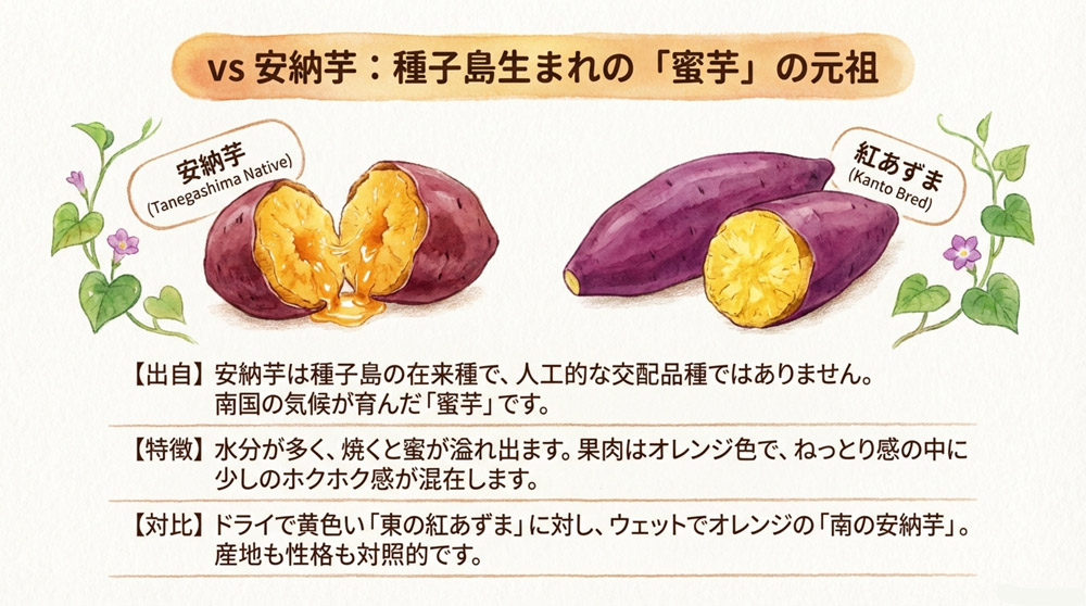 紅あずまと安納芋の違い