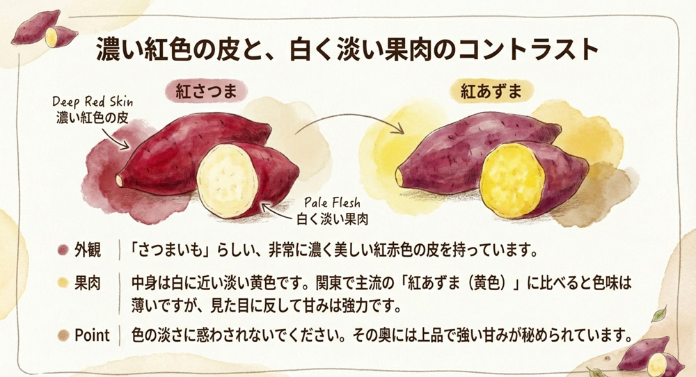 紅さつまの外観