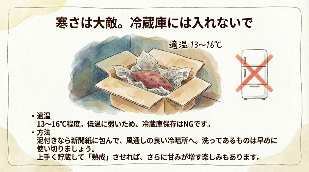 さつまいもの保存方法