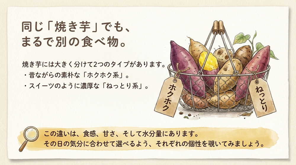 「ホクホク系」「ねっとり系」とは