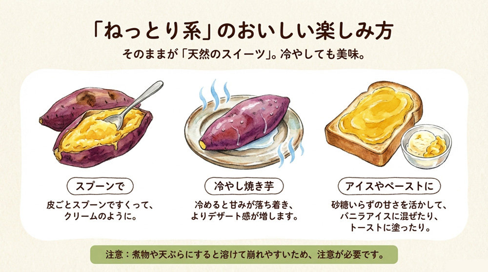 「ねっとり系」のおいしい食べ方