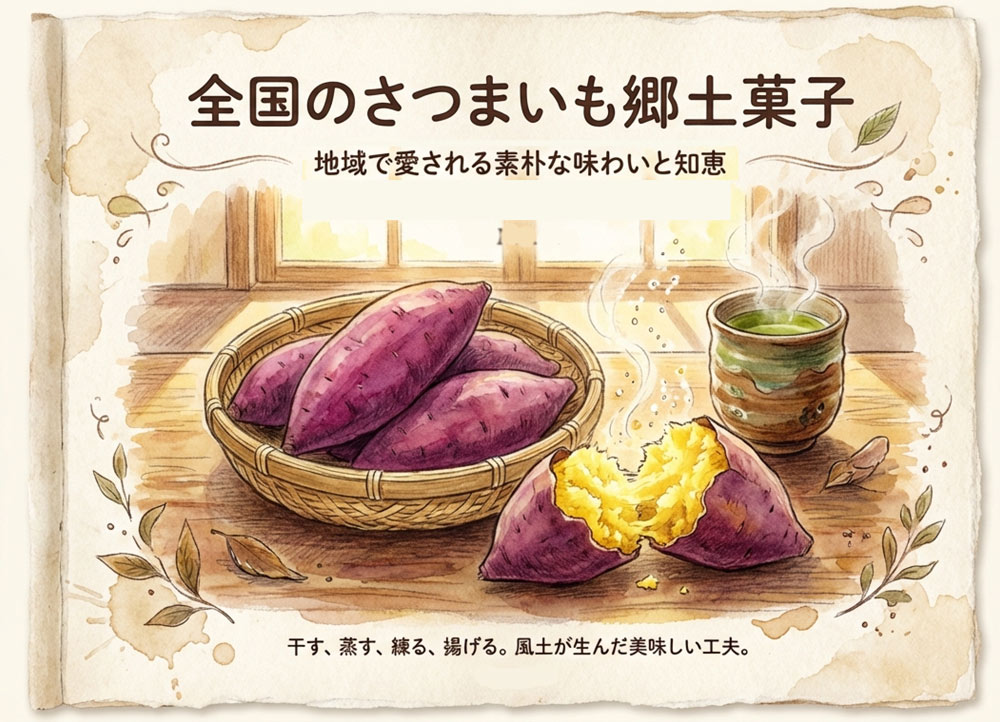 全国のさつまいも郷土菓子