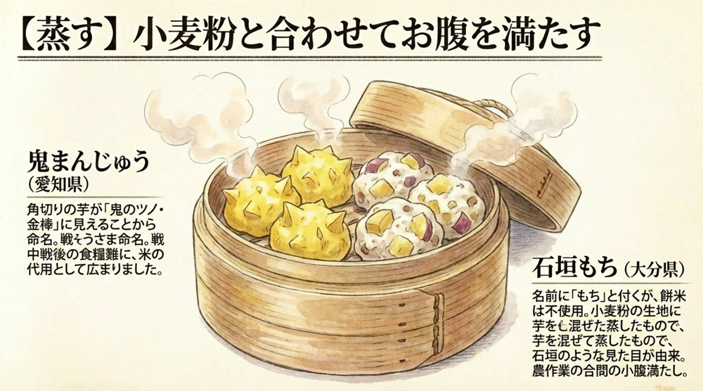 蒸し菓子・蒸し饅頭系の郷土菓子