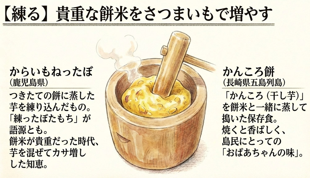 餅菓子系の郷土菓子