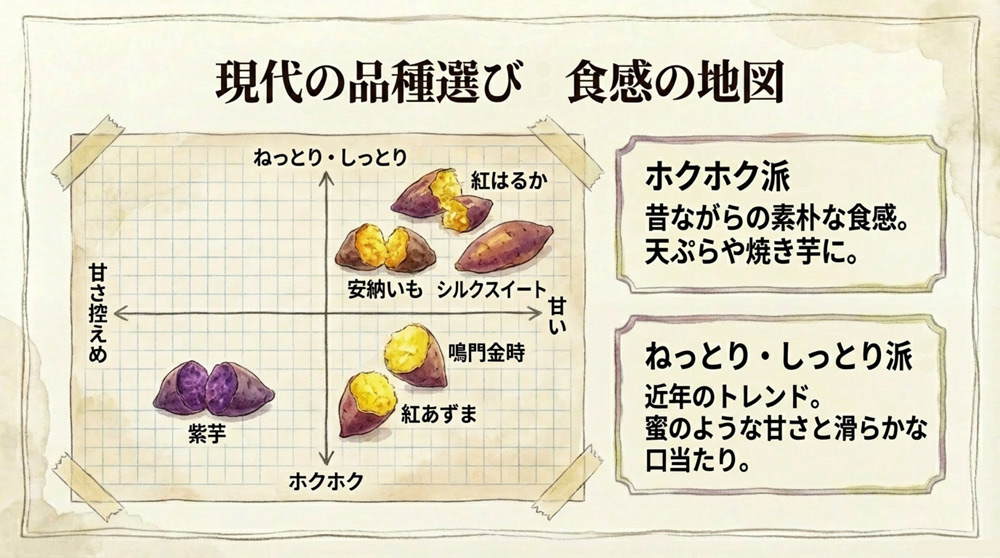 現代における主な品種と産地