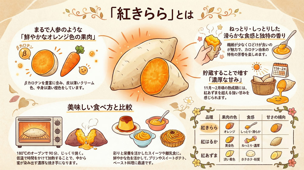 「紅きらら」の特徴とは？オレンジ色をした珍しい品種