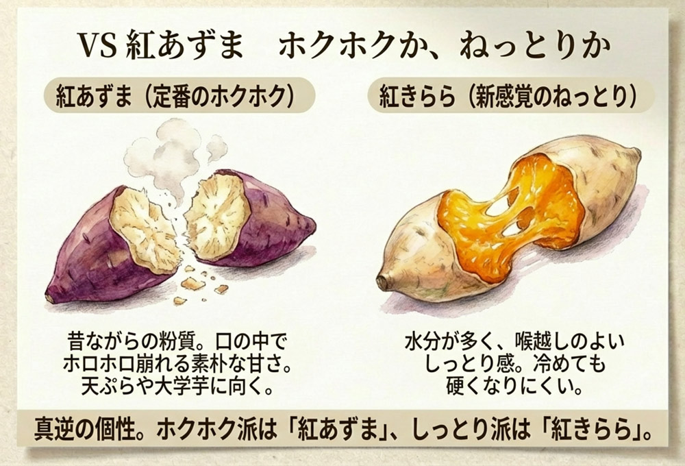 「紅きらら」と「紅あずま」の違い