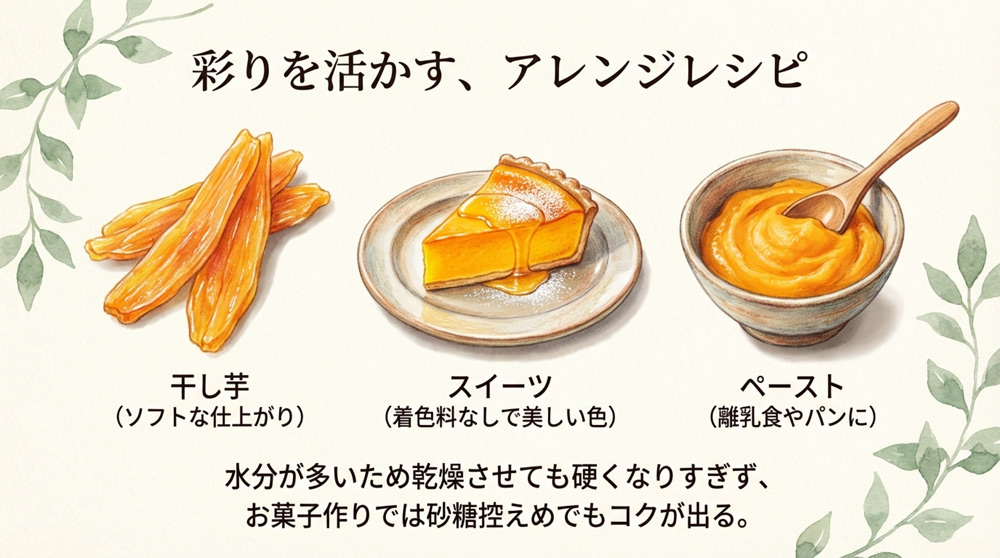 紅きららのアレンジレシピ