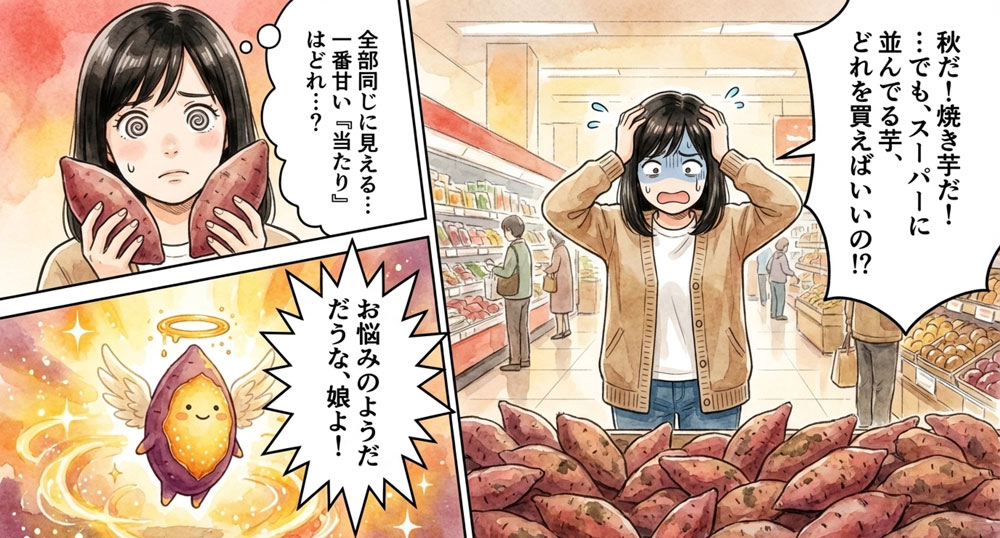 甘くて美味しいさつまいもを選びたい