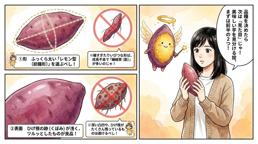 【形】ふっくらと太い紡錘形