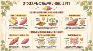 さつまいもの筋が多い原因は何?