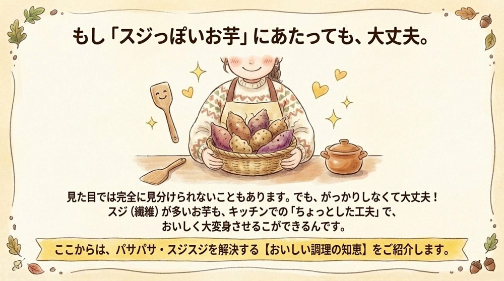 繊維が多いさつまいもも美味しく食べる調理のコツ