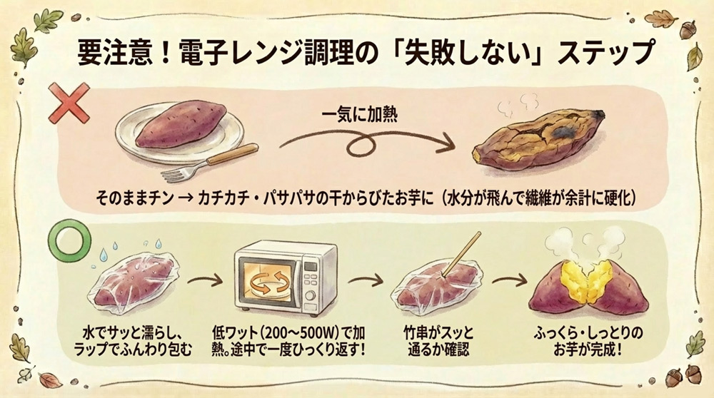 電子レンジの使い方に注意